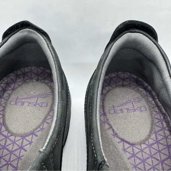 DANSKO Patti Black Nubuck Leather Slip-on Shoes 38 / 7.5 8 - Picture 8 of 12